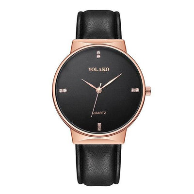 2019 Relogio Masculino YOLAKO Men Casual Quartz Leather Band Newv Strap Watch Analog Wristwatches Montre Homme Reloj Hombre saat