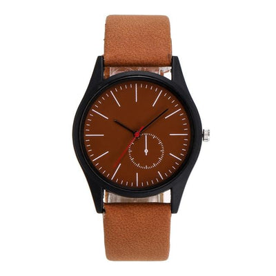 reloj hombre 2018 watches men Leather Strap Line Quartz Ladies WristWatches Fashion Watch relogio masculino Business Clock Saat