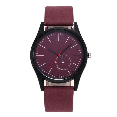 reloj hombre 2018 watches men Leather Strap Line Quartz Ladies WristWatches Fashion Watch relogio masculino Business Clock Saat