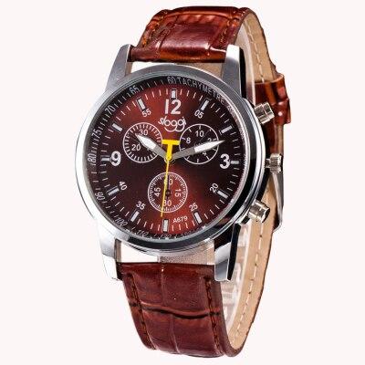 2018 Best Sell Watch Men Watches relogio masculino Luxury Fashion Casual Crocodile Faux Leather WristWatches reloj hombre Saat