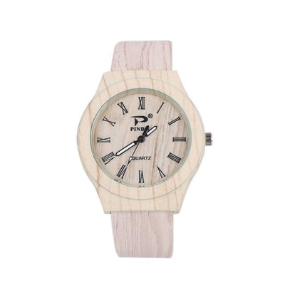 reloj hombre watches men Women Grain Mirror Personality Circular Dial Quartz Lovers WristWatch Fashion wooden relogio masculino