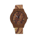 reloj hombre watches men Women Grain Mirror Personality Circular Dial Quartz Lovers WristWatch Fashion wooden relogio masculino