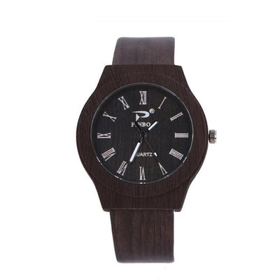 reloj hombre watches men Women Grain Mirror Personality Circular Dial Quartz Lovers WristWatch Fashion wooden relogio masculino