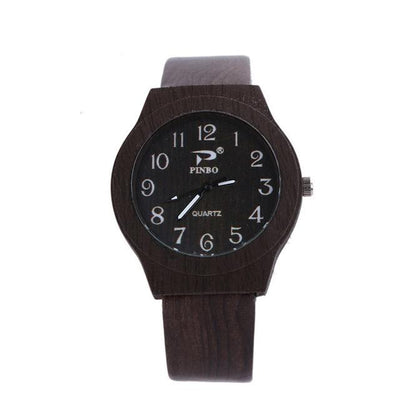 reloj hombre watches men Women Grain Mirror Personality Circular Dial Quartz Lovers WristWatch Fashion wooden relogio masculino